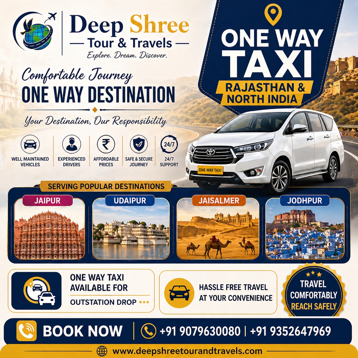 Affordable Car Rental in Jaipur with Driver